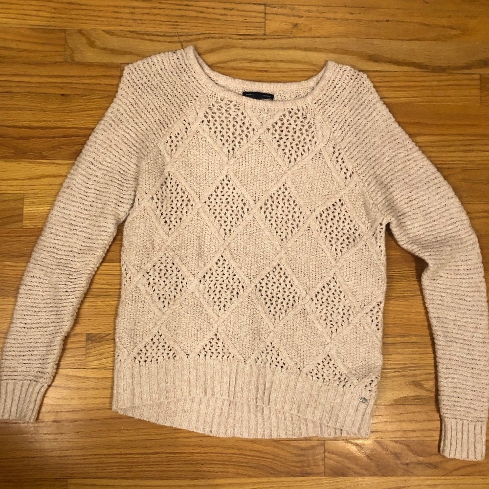 American Eagle Neutral Pink Sweater